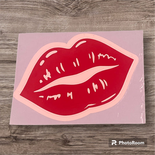 Red Lips Sticker